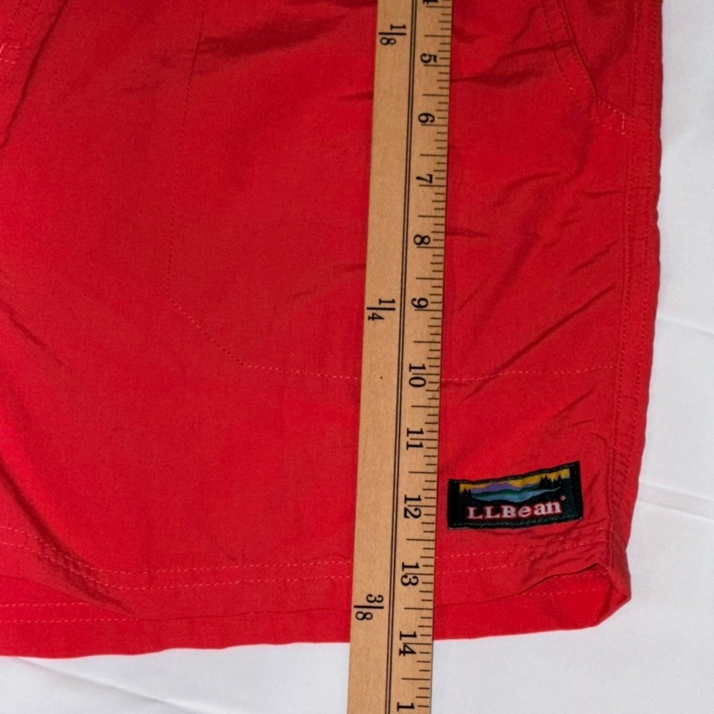 L.L. Bean Pull-on Shorts Mens Large Coral Elastic Waist Swim‎ Outdoor Beach - Picture 6 of 8